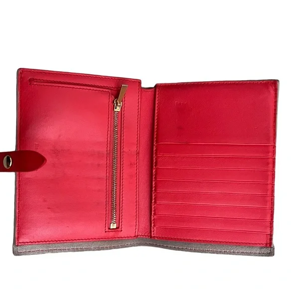 CELINE Wallet folio long leather